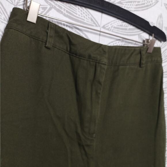 Lovers + Friends Joggers Cargo Pockets Cropped Ankle Green - Picture 2 of 7